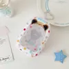 Bolsa de Boneca de Bolinhas Desenho Animado Boneca de Algodão Bolsa de Armazenamento para Passeio Bolsa de Exibição para Boneca de 10cm Brinquedo de Pelúcia Fofo Bolsa para Carrinho de Bebê