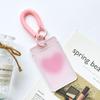 Estilo Ins Estuche Transparente para Tarjeta de Estudiante Insertable Anti-pérdida Bolsa para Tarjeta de Autobús y Comida Punto Pequeño Fresco Estuche Protector para Hombres y Mujeres