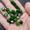 Cuentas Cuadradas Verdes de Jade Sintético, Cuentas Sueltas de Jade Sintético, Cuentas de Lingote Cuadrado de Dragón de Hierro Esmeralda, Cuentas para Joyería