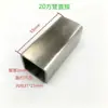 Tubo Quadrado de Aço Inoxidável 304 Espessado T Conector Multivias 25/30 Junta Base de Flange para Estande de Exposição Acessórios