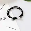 Banda de goma con perlas hecha a mano, creativa, coreana, con nudo para el cabello, anillo para el cabello con diamantes de colores, joyería para la cabeza para mujer, venta al por mayor