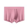 Roupa Íntima Masculina Shorts de Seda Gelada Cintura Média Verão Grafeno Antibacteriano Boxer Masculino Cor Sólida Verão Promoção