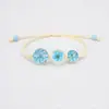 Pulsera de Flores Secas con Encaje de Gipsófila Más Vendida Transfronteriza, Tejida a Mano, Souvenir Turístico Popular, Estilo Flor Eterna