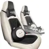 Funda de Asiento de Coche Transfronteriza, Nuevo Cuero Seda Helada, Totalmente Cerrada, Transpirable, Resistente al Desgaste, Funda de Cojín de Asiento Universal para Coche de Cinco Plazas