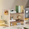 Estante de Almacenamiento de Tablero Perforado para Escritorio Estante de Libros para Escritorio de Dormitorio Escritorio para Estudio en Casa Escritorio de Oficina Estante de Exhibición de Almacenamiento Multicapa