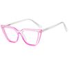 Nuevos Lentes Planos Ojo de Gato Agarde Fashion Box Europeo y Americano Ins Popular en Internet Patilla de Resorte TR Insertar Lentes Anti-Luz Azul
