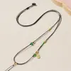 Collar de Cordón de Cuero Ajustable para Hombres y Mujeres, Adecuado para Colgantes de Jade y Colgantes de Oro