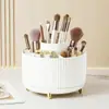 Tubo de Almacenamiento Giratorio para Brochas de Maquillaje de Escritorio Estante de Almacenamiento para Cosméticos Tocador Caja para Sombras de Ojos Caja para Labiales Portabolígrafos