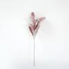 Suministro transfronterizo de simulación de flocado estilo Ins, hojas de oreja de conejo de flocado único, accesorios para arreglos florales para el hogar, tienda de fábrica
