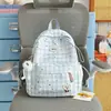 Mochila Escolar Transfronteiriça para Meninas do Ensino Fundamental, Alunos do Ensino Médio e Alunos do Ensino Fundamental, Grande Capacidade, Mochila Tendência de Nicho com Acabamento de Alta Qualidade