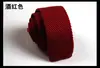 Corbata de punto para hombre, versión coreana, de 5 cm, color liso, plana, estrecha, informal, nueva, fabricantes de corbatas de punto al por mayor
