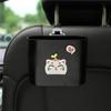 Lixeira de carro desenho animado cadeira porta traseira pendurado caixa de armazenamento multifuncional balde de armazenamento de lixo suprimentos para interior de carro
