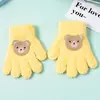Guantes de invierno para niños, guantes cálidos de cinco dedos para niños y niñas, para montar y escribir, bonitos guantes de otoño e invierno a prueba de frío para bebés.