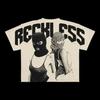 Camisa Casual de Manga Corta para Hombre con Estampado de Letras y Personajes de Moda Europea y Americana, Estilo Hip-Hop Gótico con Estampado de Patrones Grandes Punk