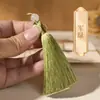 Franja Pequena de Borla de 8cm Material Artesanal DIY Estilo Antigo Sachê Leque Presilha de Cabelo Marcador de Página Decoração de Borla para Pendurar Roupas