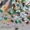 Nuevo taladro de azúcar de cristal 4*6mm para decoración de uñas circonita tamaño pequeño base plateada taladro de azúcar color súper brillante base puntiaguda taladro de uña joyería