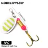 Señuelo Giratorio de Lentejuelas, Sequin Compuesto Giratorio Ponderado, Sequin Metálico Micro de Manivela Manual, Señuelo Artificial Biónico Equipo de Pesca