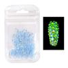 Pegatina de Arte para Uñas de Halloween Transfronteriza con Taladro Luminoso SS6-SS20 Tamaño Mixto Taladro Fluorescente Punto Venta al por Mayor