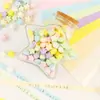 Nuevo origami de estrella de color macarrón, estrella de la suerte DIY, botella de deseos de origami, ambiente festivo y un regalo para expresar buenos deseos