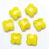 Nuevo Cristal Facetado Agujero Central Trébol de Cuatro Hojas 12mm Jade Porcelana Cristal Cuentas Accesorios para Tocados Accesorios para Joyería DIY