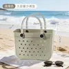 Bolsa de Praia Vazada Bolsa Tote Bolsa de Natação Cor Doce Cesta de Compras Tote Bolsa para Acampamento ao Ar Livre Bolsa Tote de Grande Capacidade