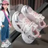 Nuevos zapatos deportivos de primavera y otoño para niños, zapatos tipo dad de malla simple, zapatos infantiles para niñas, zapatos casuales de suela blanda, modernos