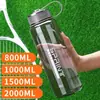 Taza de agua grande de gran capacidad para hombres, taza espacial, botella de agua de plástico para exteriores de verano, resistente a altas temperaturas, anticaídas, taza de té portátil