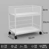 Estantería móvil con ruedas, estante de almacenamiento para mochilas junto al escritorio, estantería de hierro de pie para libros, estantería simple para estudiantes