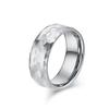 Anillo de acero de tungsteno para hombre de estilo de diseño simple transfronterizo, personalidad de nicho, estilo frío, joyería de oro de tungsteno