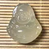 Pingente de Buda Sorridente Xiuyu atacado Pequeno Buda de Jade Super Pequeno Buda de Jade Colar com corrente para clavícula pingente pequeno