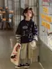 Bermuda Infantil Meninos Cheese and Meow 2026 Primavera Novo Estilo Coreano Sarja de Algodão Bermuda Casual Tendência
