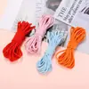 Corda Elástica de Nylon Colorida de 2mm Cordão Redondo Acessórios para Joias DIY Laços de Cabelo Feitos à Mão Faixas de Cabelo Elásticos