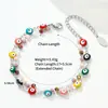 Pulsera Transfronteriza Ojo de Demonio Cruzado Europeo Americano de Oriente Medio Acero Inoxidable Moda Ojo de Aceite Goteante Joyería Personalizada Unisex