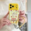 Funda de teléfono con diseño de corazón de lunares de diamantes brillantes para Apple 18 Pro Max, iPhone 17, con espejo, 15, y cordón, 16, diseño creativo