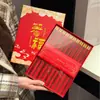 Caja de Regalo de Palillos de la Fortuna de Año Nuevo Mmxdcoco Riqueza y Fortuna Palillos de Madera Maciza sin Pintura ni Cera Palillos de Sándalo Rojo Duraderos