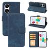 Adequado para Capa de Celular Zte Zte Easy Phone 5/A601Zt, Capa de Couro Flip com Porta-Retrato de Vento e Nuvem