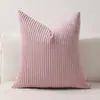 Funda de Cojín para Sofá de Pana Rayas Maíz Color Sólido Transfronteriza Tela Color Sólido Cojín Trasero de Cama para el Hogar Dropshipping