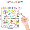 Conjunto de Adesivos Adesivos Populares Transfronteiriços de Letras e Números à Prova d'Água para Cartão de Presente Decoração de Artesanato DIY