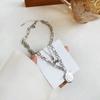Cadena de Clavícula de Acero Titanio Flor de Cerezo 2025 Nuevo Ins Otoño e Invierno Casual Temperamento Diseño Nicho Más Fácil de Combinar Collar