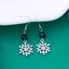 Pendientes navideños de moda transfronterizos de Europa y Estados Unidos, pendientes largos con borlas de colores y copos de nieve de árbol de Navidad Joker para mujer