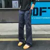 Pantalones de pierna acampanada pequeña para hombre de primavera y otoño High Street americano, pantalones casuales, estilo High Street, holgados, talla grande, para pareja, pierna recta, largos