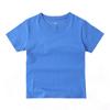 Camiseta de Algodón 180g con Cuello Redondo y Logo Personalizado para Niños, Camiseta de Manga Corta 100% Algodón para Niños Pequeños y Medianos, Transpirable y Estilo Delgado