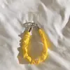 Pulseira Plissada com Bolinhas Brancas e Rosas Estilo Japonês Capa de Celular Cordão Corrente para Pendurar em Bolsa Moda Outdoor Capa de Celular Universal