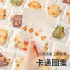 Sacos de Embalagem para Biscoitos com Adesivo Autoadesivo para Cookies, Doces de Floco de Neve, Caixas Espessas Individuais para Lanches, Confeitaria de Doces, Design Fofo, Frete Grátis