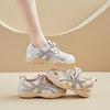 Altura Interior Aumentada Estilo Coreano Nuevos Zapatos de Papá para Mujer 2025 Verano Estudiante Deportes Correr Casual Malla Transpirable Rd1806