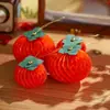 Adornos de origami con temática de caqui, decoraciones de Año Nuevo, adornos festivos para el Festival de Primavera, colgantes de caqui, decoraciones de bonsái, adornos colgantes creativos