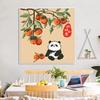 Fabricante de Punto de Cruz Tiktok Kuaishou Xiaohongshu Dropshipping Nuevo Modelo 2026 Bordado con Hilo Sala de Estar Bordado Panda de Dibujos Animados