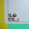 Reloj despertador de marca con palabra de Mickey Mouse de dibujos animados Accesorios de resina DIY Hecho a mano Pegamento de crema Pasador Accesorios para el cabello Flor para zapatos Parche Material