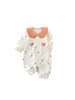 Nuevo Estilo Mameluco para Bebé Niña, Primavera y Otoño, Estilo Princesa Súper Lindo, Ropa para Exteriores, Trendy Traje para Gatear, Mono de Manga Larga para Bebé