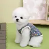 Roupas para Gatos e Cachorros para Primavera, Outono e Inverno, Adequadas para Teddy, Bichon, Chihuahua e Cães Pequenos, 25 Coletes Florais de Algodão